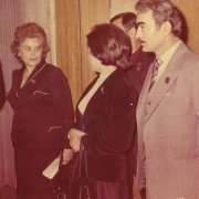 Секретарь ВЦСПС Земляникова после вручения Сулейманову Гран-при фестиваля за фильм "О чём поют родники" 1972г.