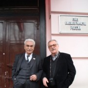 Сулейманов М.М. Щербаков Ю - у здания Союза кинематографистов РФ, Москва